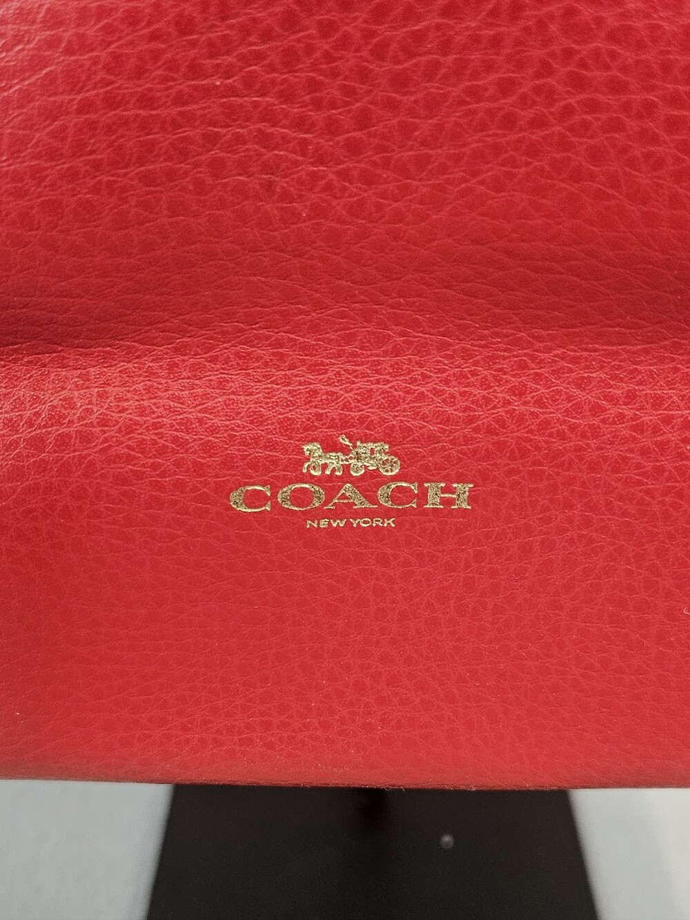 Coach Derby Cherry Red Leather Tote - Picture 4 of 16